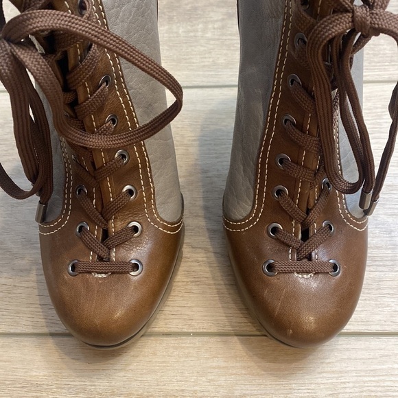 BCBGMAXAZRIA | Runway Collection | Stiletto Lace Up Ankle Boots - Picture 6 of 16